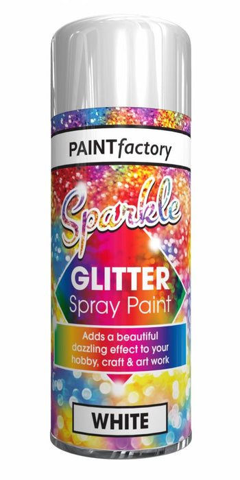 Glitter Spray Paint White