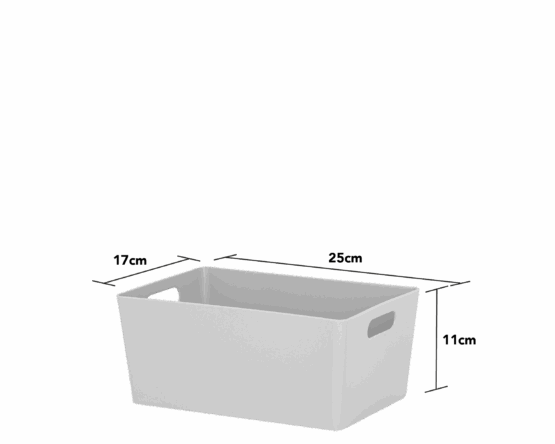 Rectangular Basket Gray 4.02