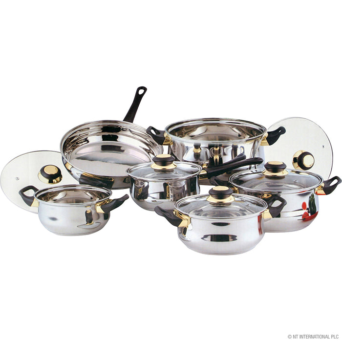 Cookware Set 12pc Stainless Steel