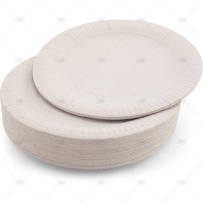 Paper Plate White 9" 100pc