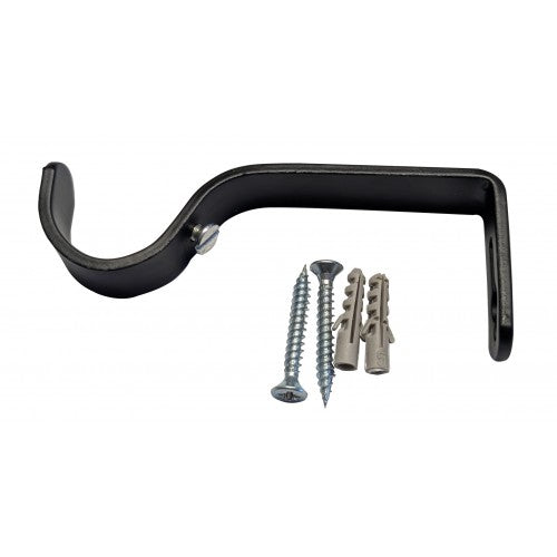 Curtain Rail Bracket Black 28mm