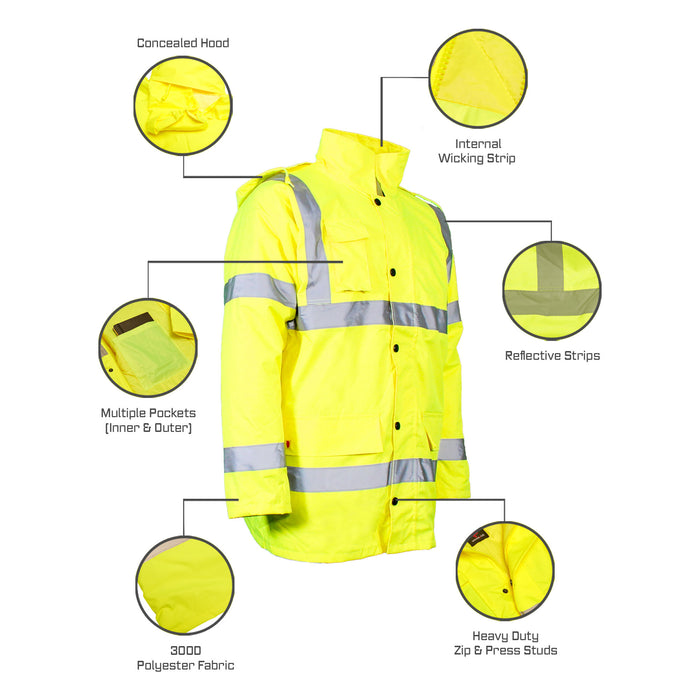 Hi Vis Traffic Jacket XXL