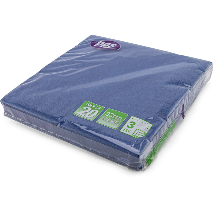 Dark Blue Napkin 33cm 20pc