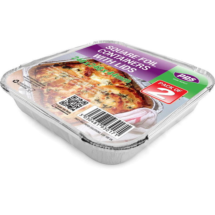 Foil Containers & Lids 2pc