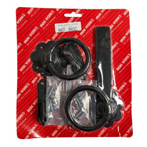 Ring Gate Latch Black