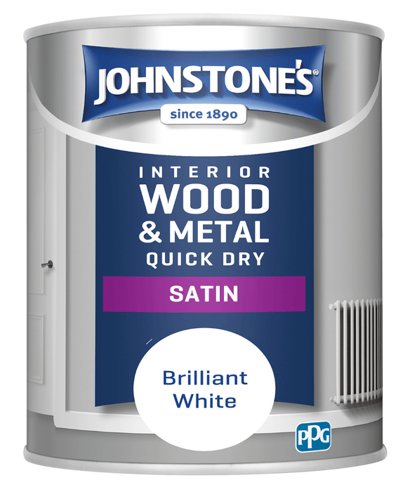 Wood & Metal Non Drip Satin White 750ML
