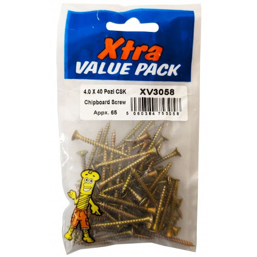 Chipboard Screws 4.0 X 40