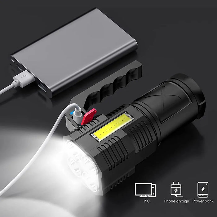 Rechargeable Multifunction Spot Light 4 Beam