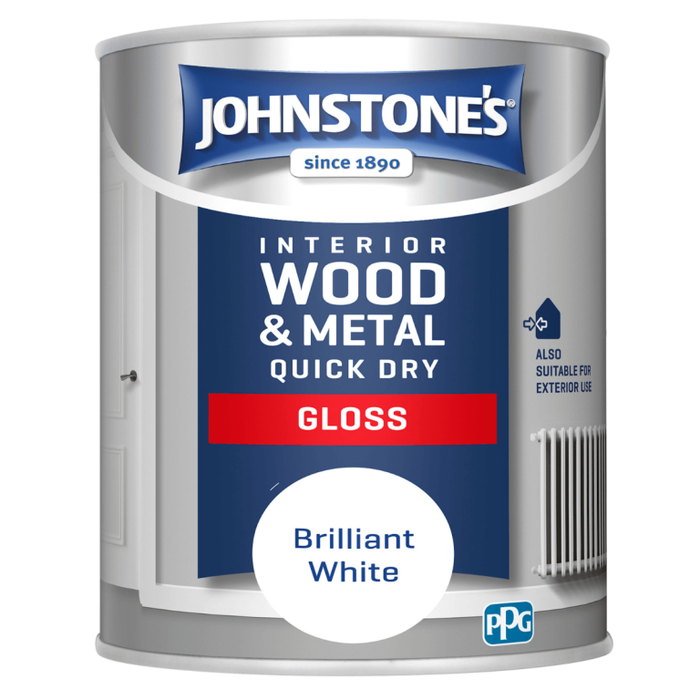 Wood & Metal Non Drip Gloss Brilliant White 750ML