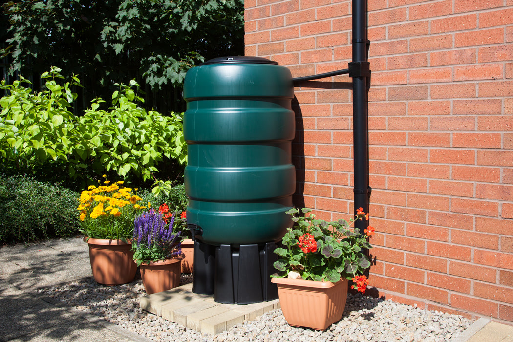 Water Butt 230L Complete with stand, diverter, tap, t-piece & flexible hose
