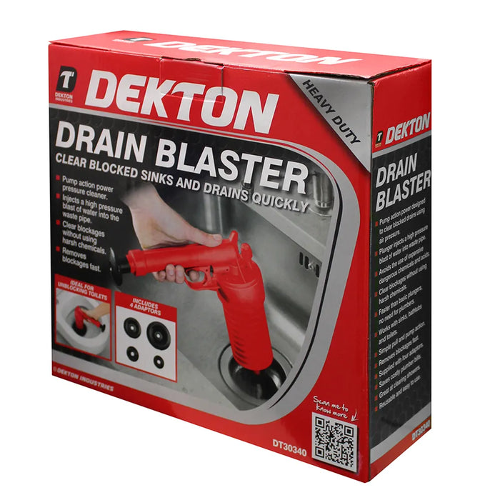 Drain Blaster with 4 Attachments