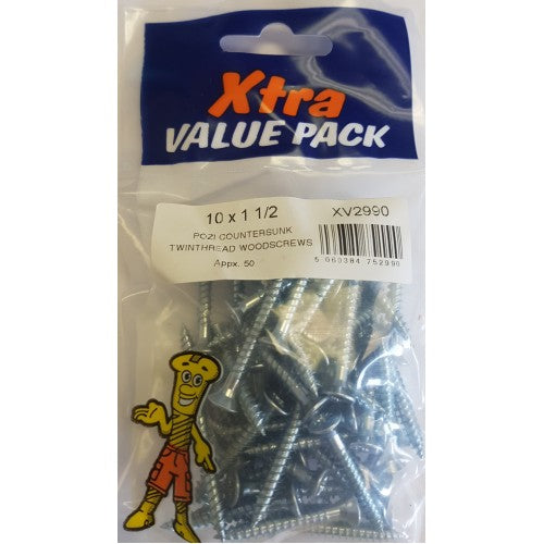 Twinthreads Screws 10 X 1 1/2"
