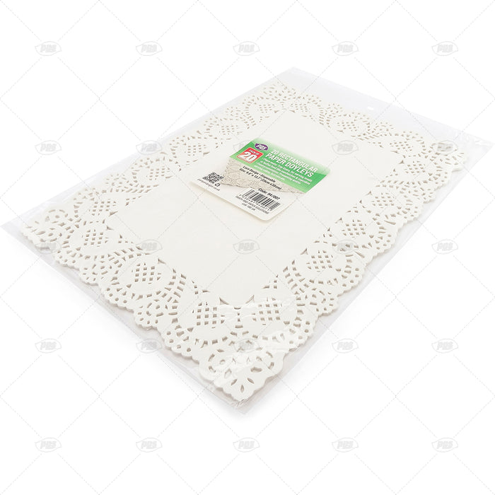 Paper Doyley Rectangle 35 X 25cm 20pc