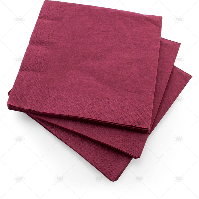 Burgundy Napkin 33cm 20pc