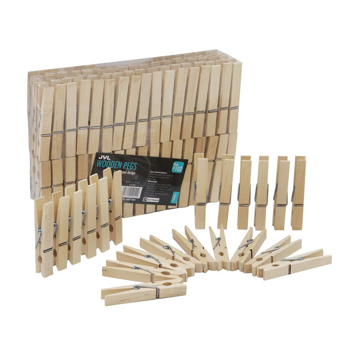 Wooden Pegs 102pc