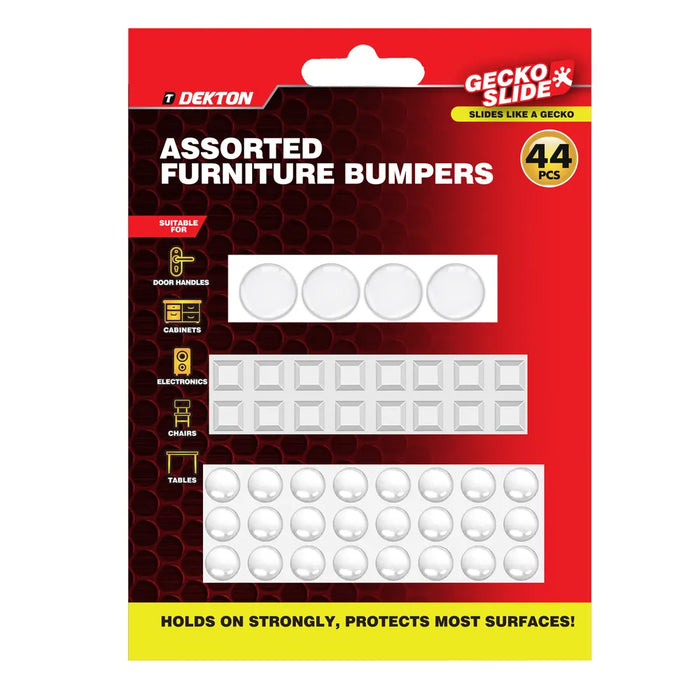 GeckoSlide Furniture Bumpers 44pc Clear