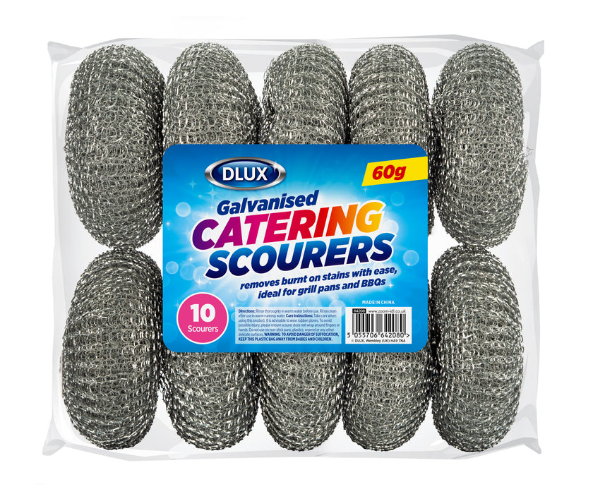 Galvanised Catering Scourers 10pc