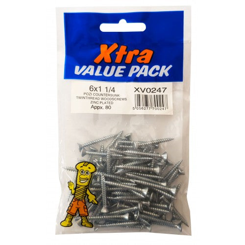 Twinthreads Screws 6 X 1 1/4"