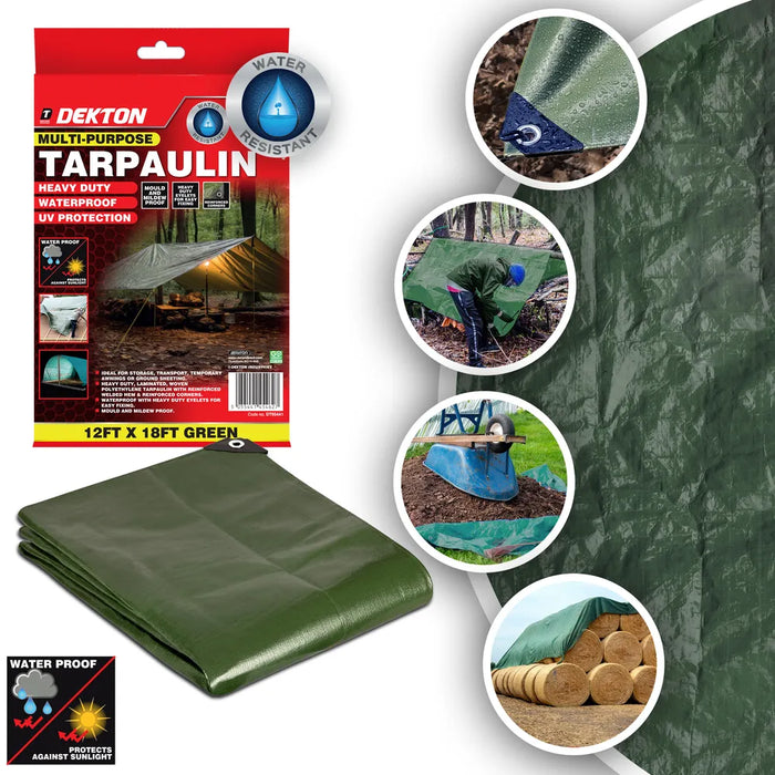Tarpaulin 12ft x 18ft Green