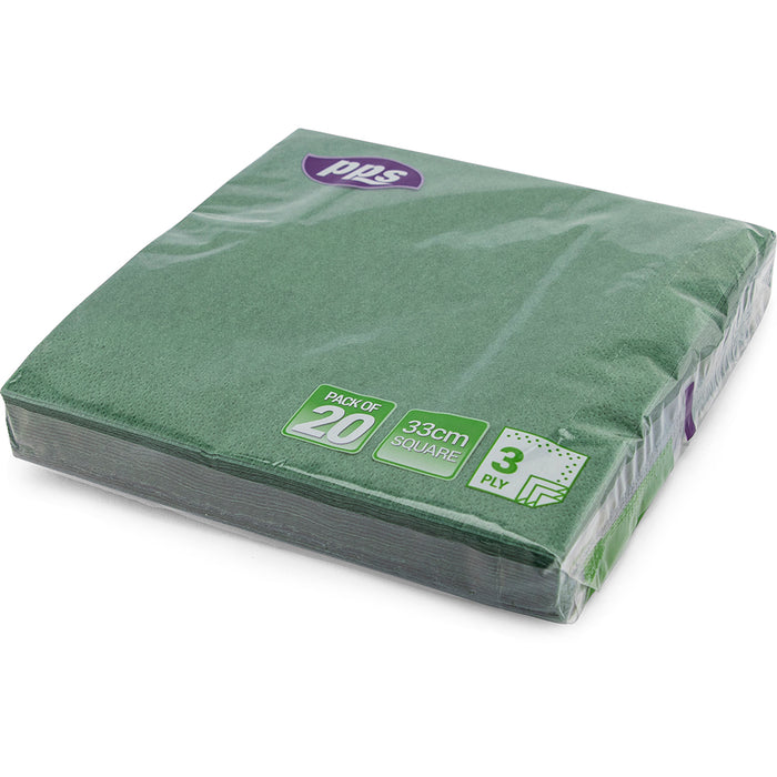 Green Napkin 33cm 20pc
