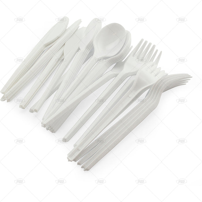 Assorted Reusable Plastic Cutlery 48pcs