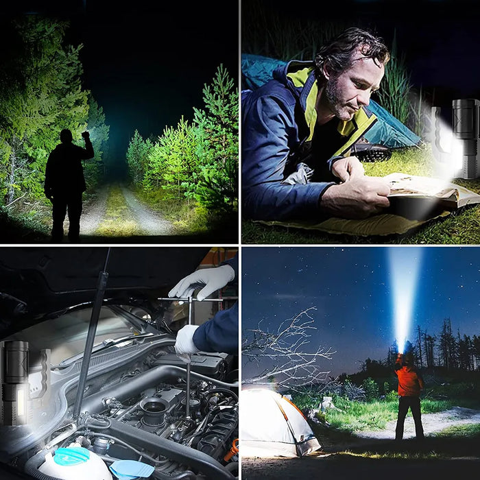 Rechargeable Multifunction Spot Light 4 Beam