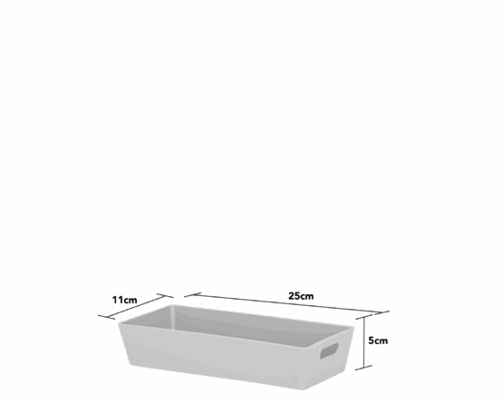 Rectangular Basket Gray