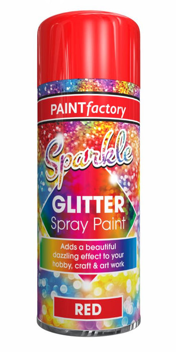 Glitter Spray Paint Red