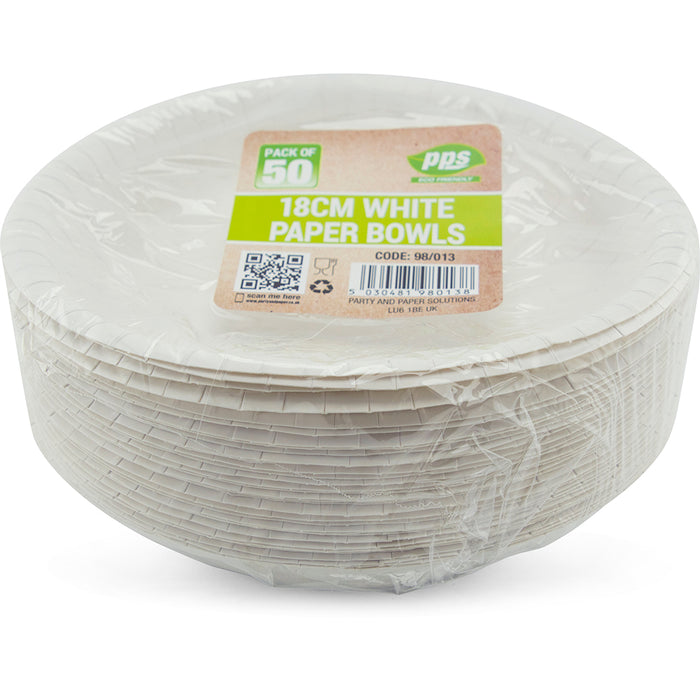 Paper Bowl White 7" 50pc