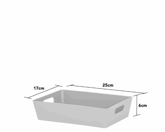 Rectangular Basket Gray 4.01