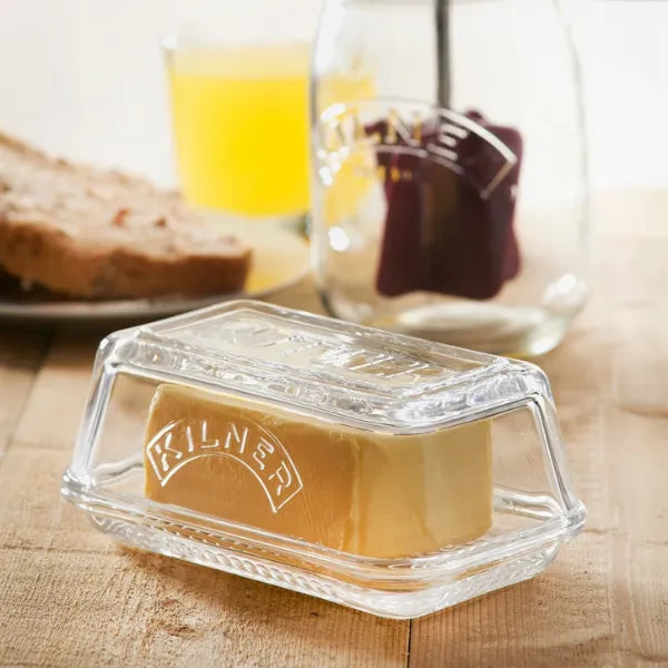 Glass Butter Dish and Lid