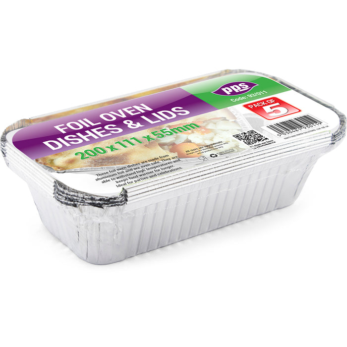 Foil Containers & Lids 5pc