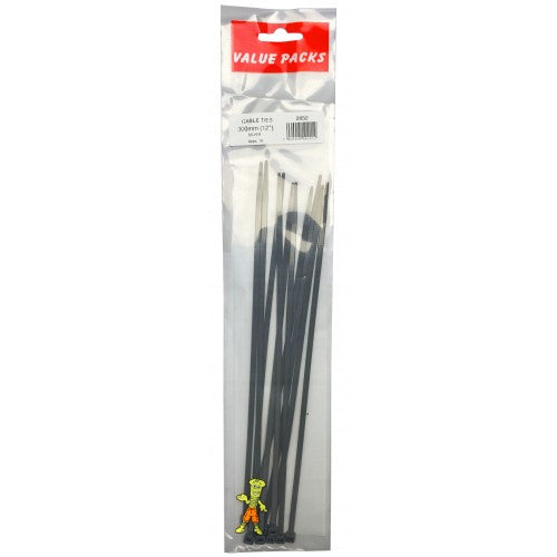 Silver Cable Ties 300mm