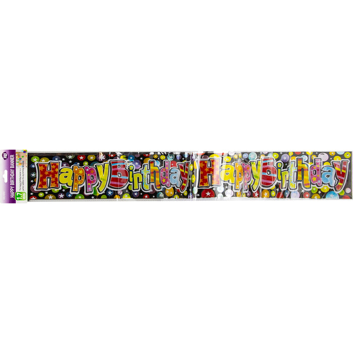 Party Happy Birthday Banner 2.7m