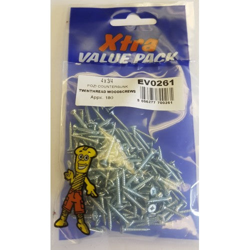 Twinthreads Screws 4 X 3/4"