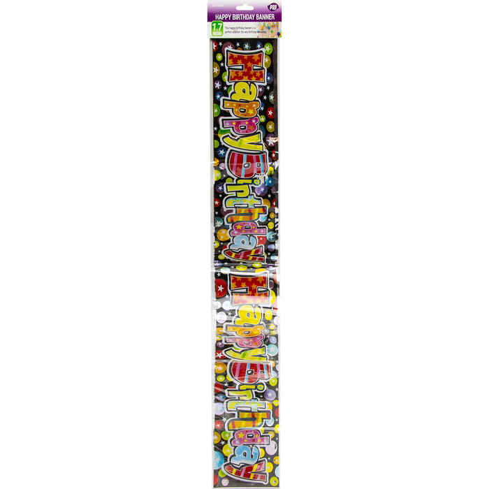 Party Happy Birthday Banner 2.7m