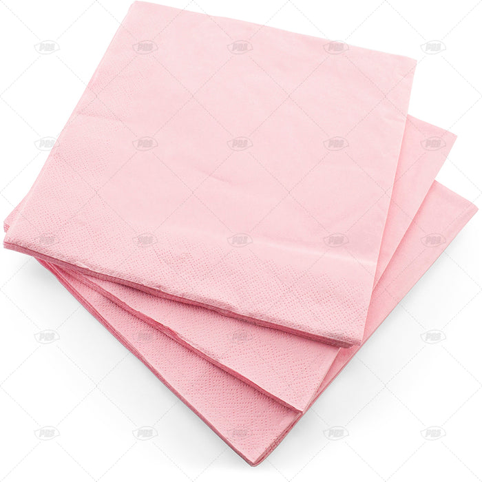 Napkins 3ply Pink 40cm 20pc