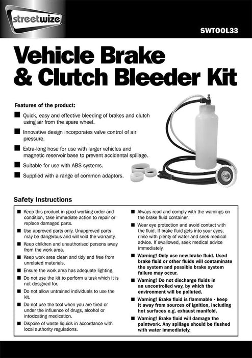 Clutch & Brake Bleeder