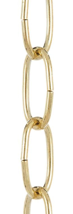 Brass Welded Oval Chain 1/2