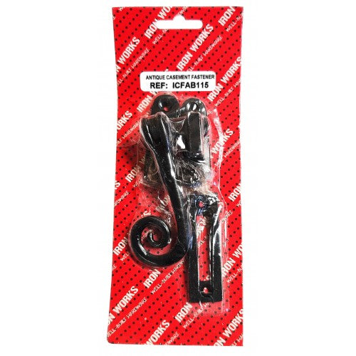 Casement Hook & Mortice Antique Black 115mm