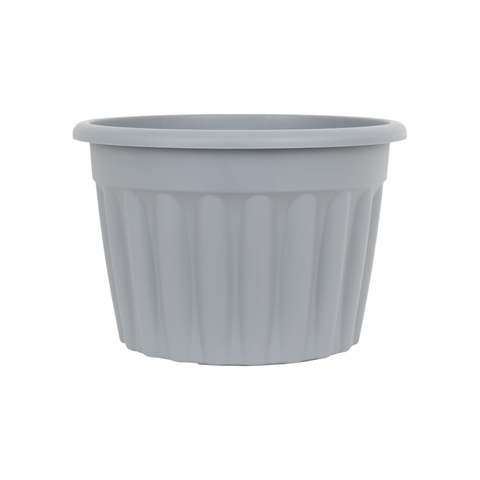 Vista 60cm Round Planter Gray