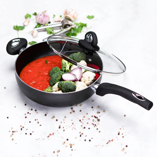 Deep Sauté Pan & Glass Lid 28cm
