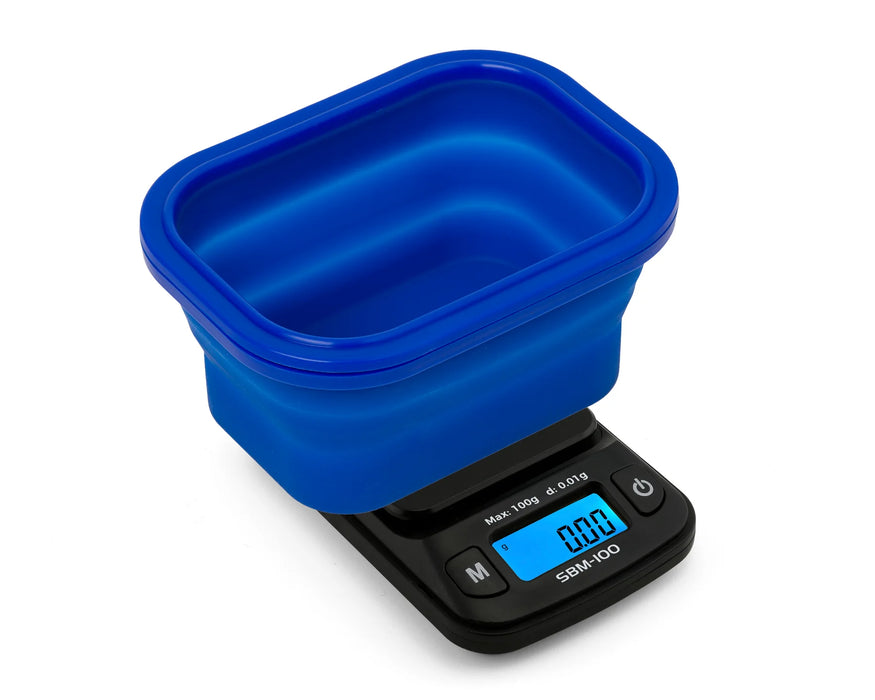 On Balance The Original Silicone Bowl Scale 100g X 0.01g Blue