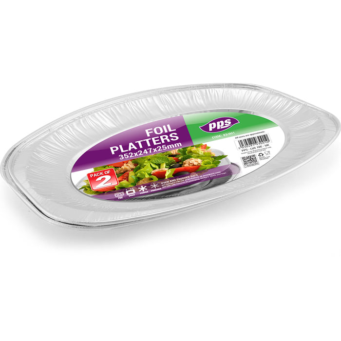 Foil Platters 2pcs
