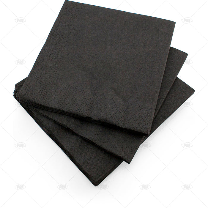 Black Napkin 33cm  20pc