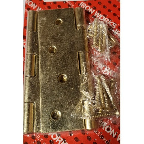 Butt Hinge Electro Brassed 1"