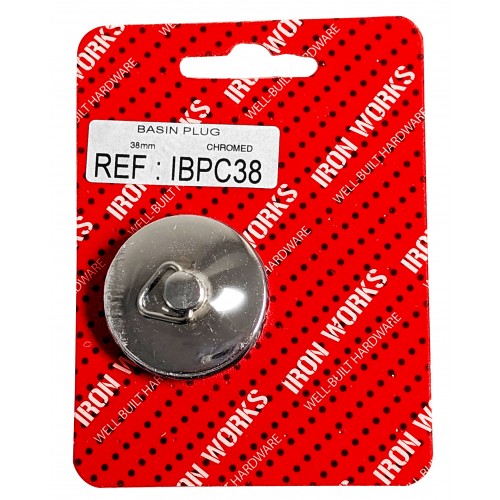 Chrome Basin Plug 38mm
