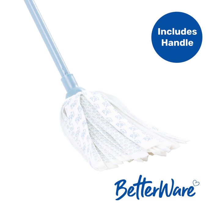 Synthetic & Abrasive Strip Mop & Handle