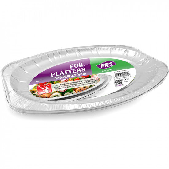 Foil Platters 3pc