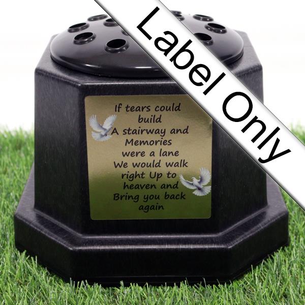 In Loving Memory Lable Butterfly